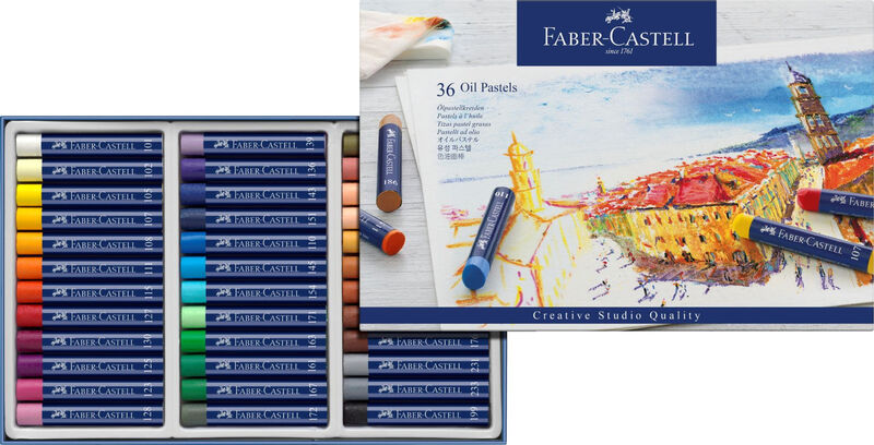 Faber-Castell Creative Studio Oil Pastels,Wallet of 36 MegaBDM
