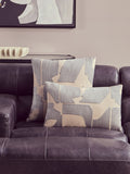Bosie Cushion Ozella Embroidered Grey/Natural Square 45x45cm MegaBDM