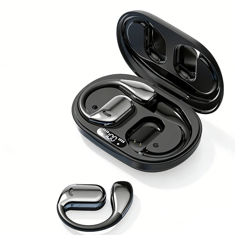 VoxorAI M75 Black AI Translation Earbuds, Real-Time Translation Supporting 150 Languages, Bluetooth Earbuds, for Study, Travel, Business MegaBDM
