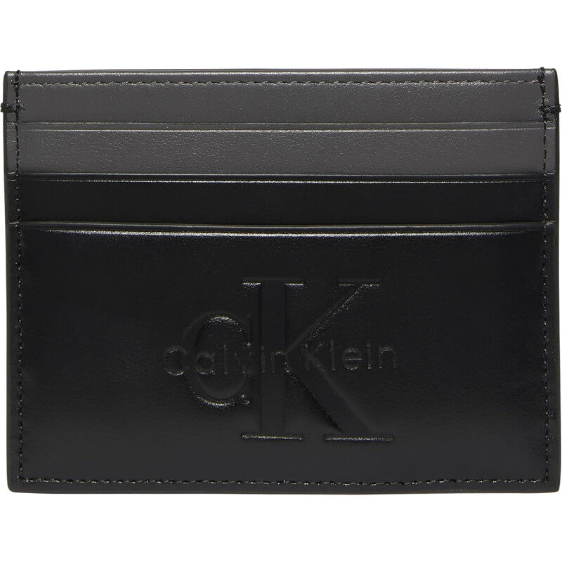 Calvin Klein Bold Card Holder Mens Wallets - Black MegaBDM