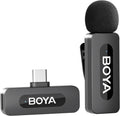 BOYA BY-V10 V2.0 USB-C Wireless Microphone for iPhone 16/17, Android with One-Click Noise Cancellation, 9h Battery Life (1 TX+1 RX) MegaBDM