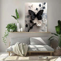 JU7CER Butterfly Floral 5D Diamond Painting Kit - Adult Black | Home Wall Decor Craft 12×16 Inches (30×40cm) MegaBDM