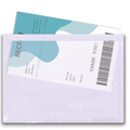 Triplast A6 Document Enclosed Wallets Plain A6 Clear Pack of 200 MegaBDM