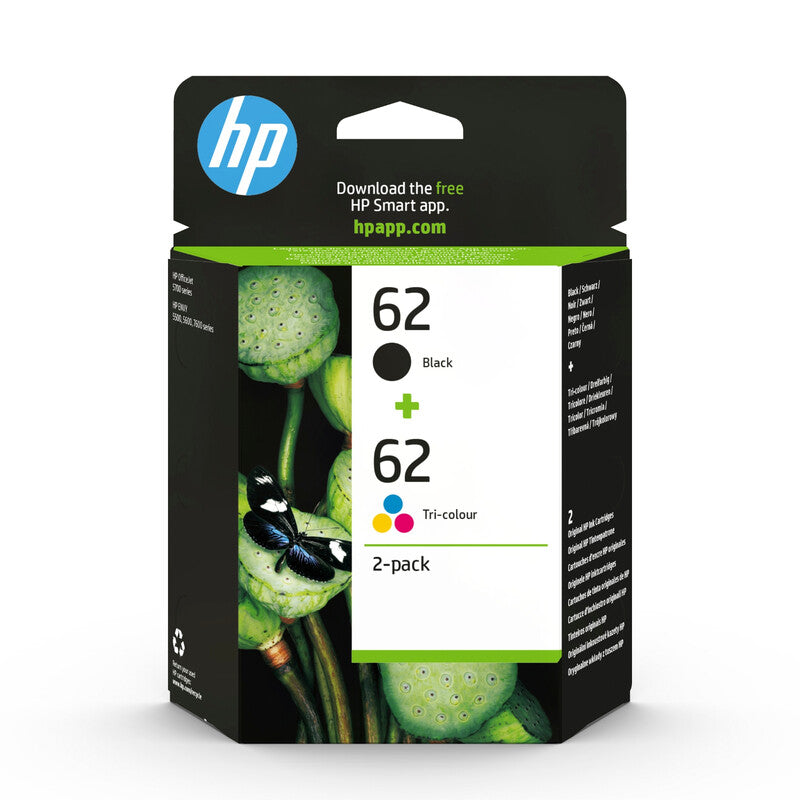 HP Original 62 Ink Cartridge Combo Pack 2-Pack N9J71AE MegaBDM