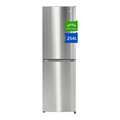 CHiQ JKR254LSSE 54 cm Wide 176 cm Tall Stainless Steel Low Frost Freestanding Fridge Freezer, 254 L, E Rated MegaBDM