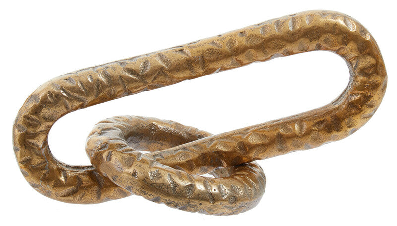 Fifty Five South Sculpture Prato Chain Hammered Gold MegaBDM