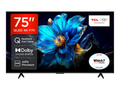 TCL 75P7K 75" QLED, Direct LED TV, 4K HDR TV, Smart TV Powered by Google TV (Dolby Vision & Atmos, Motion Clarity, Hands-Free Voice Control, Compatible with Google Assistant & Alexa) MegaBDM