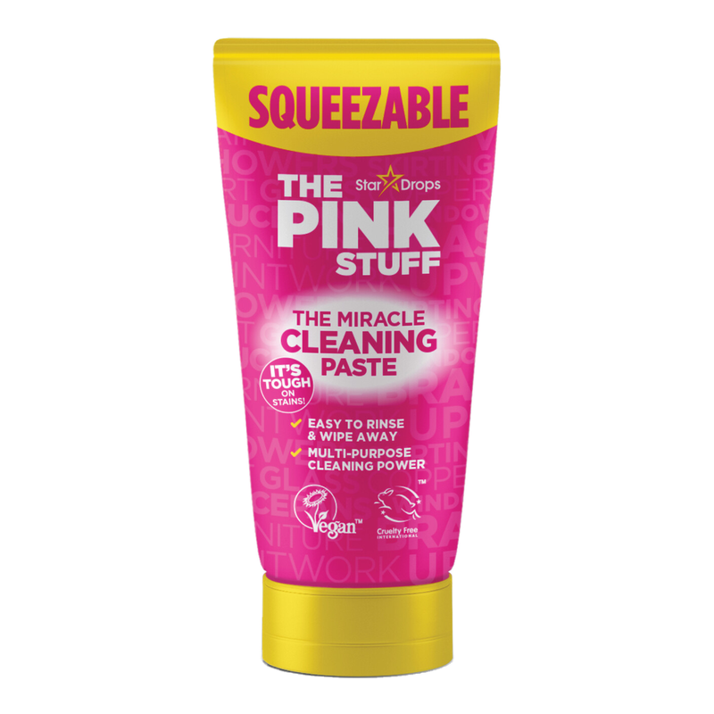The Pink Stuff Squeezable Miracle Cleaning Paste 200g - The Powerful All Purpose Multi Surface Cleaner for Ovens Bathrooms Kitchens and More - Now in a New Easy to Apply Tube MegaBDM