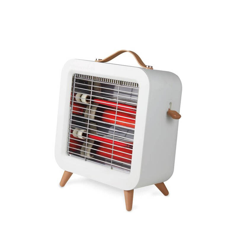 Warmlite 550W Infrared Desk Heater, Ultra-Quiet Heating, Quartz Element, Tip-Over Switch, Compact Portable Design - Cream, WL42016 MegaBDM