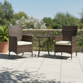 Outsunny 3 Piece Rattan Bistro Set MegaBDM