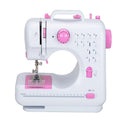 IAGREEA Mini Portable Electric Sewing Machine, 12 Stitches Dual Power Sewing Machine with LED Light, Easy to Use for Home DIY, Clothing Mending & Kids Craft Projects, Pink MegaBDM