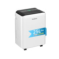 ELECCI 25L/D Dehumidifiers, 4.8L Water Tank, 3 Speeds, R290, 24H Timer, Continuous Drainage with Drain Hose, Ideal for 50m² Rooms. MegaBDM
