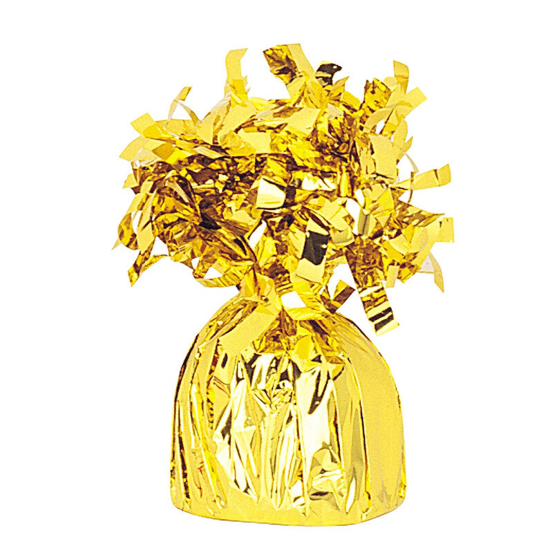 Unique Party Foil Balloon Weight, Classic Gold, 1 Pack MegaBDM