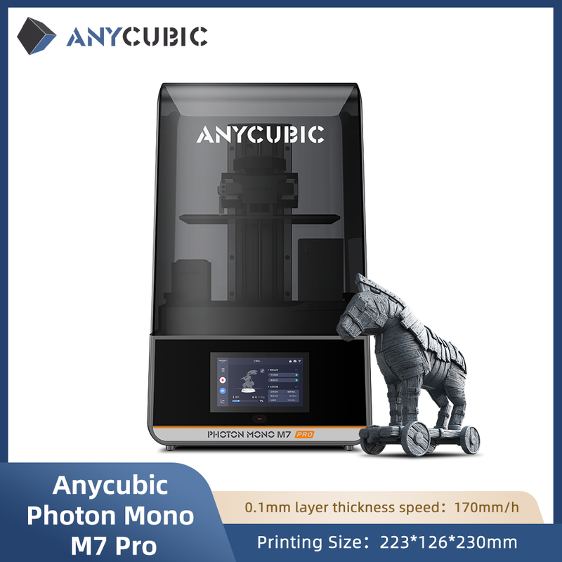 ANYCUBIC x JOYBUY Photon Mono M7 Pro Professional 14K Resin 3D Printer | Intelligent Temperature Control | 223×126×230mm Build Volume MegaBDM
