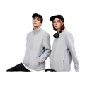 ochama [Anti-Static] Fleece Cardigan Polar Fleece Jacket Outdoor Men and Women Same Style Light Gray 2XL MegaBDM