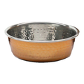 Rosewood Medium Hammered Copper Stainless Steel Dog Bowl 940ml MegaBDM