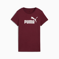 Puma Essentials No. 1 Logo Heather Tee - Ruby Shimmer MegaBDM