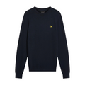 Lyle & Scott Men's Cotton Crew Neck Jumper - Dark Navy MegaBDM