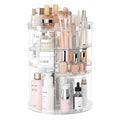 Vilscijon Acrylic Storage Rack, Desktop Vanity Cosmetic Organizer, Bathroom Vanity Skincare Storage Shelf with Light Luxury Style MegaBDM