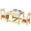3-in-1 Kids Multi Activity Table & 2 Chairs Set for Toddlers MegaBDM