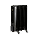 DAEWOO 2000W Digital Oil Filled Radiator – 9 Fins, LED Display, Adjustable Timer – Black MegaBDM