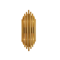 Homary Glam Fluted Gold Wall Sconce 2-Light Flush Mount Wall Lighting MegaBDM