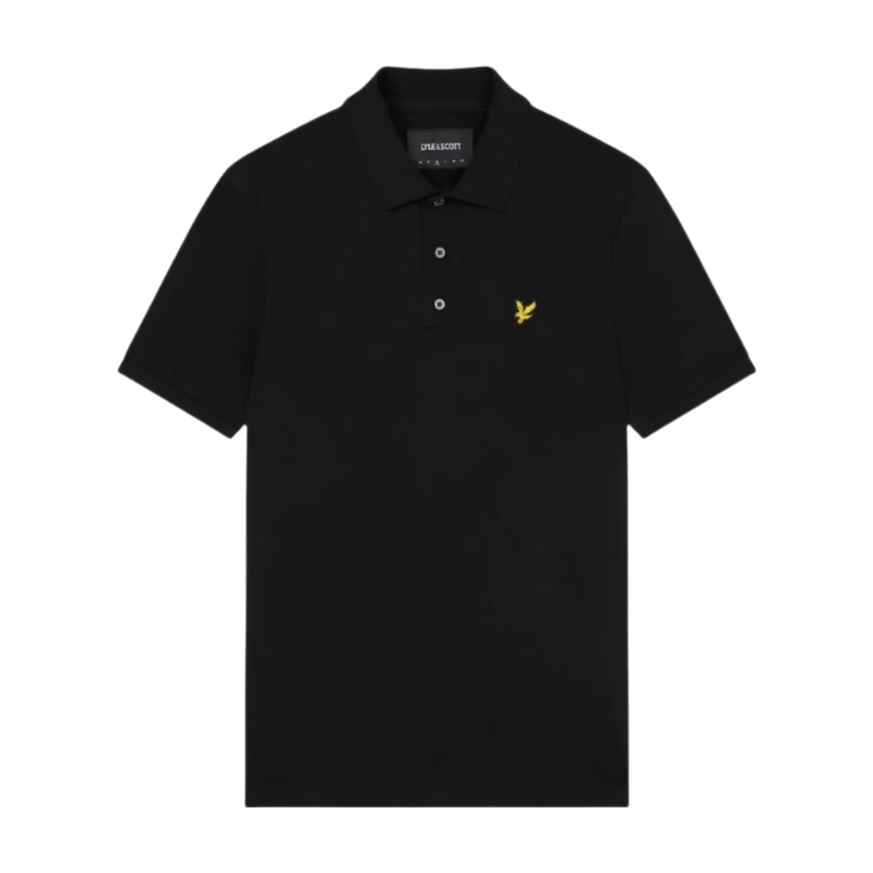 Lyle & Scott Cotton Polo Shirt - Jet Black MegaBDM