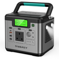 Portable Power Station 518Wh , S500 Solar Generator with 500W (Peak 1000W) Pure Sine Wave AC, 65W USB-C Fast Charging, Emergency Power Supply for Outdoor Camping RV Home MegaBDM