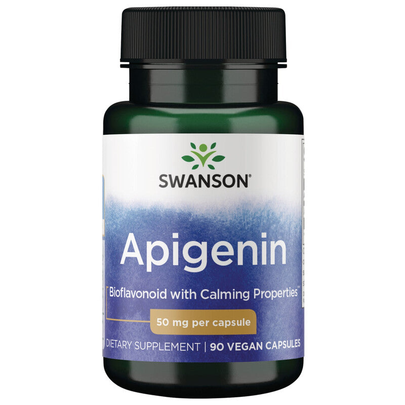 Swanson Apigenin Sleep Calm 50mg Capsules - 90 Capsules MegaBDM