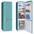 Amica FKR29653DEB Retro Static Fridge Freezer, 60/40, Blue, E Rated MegaBDM