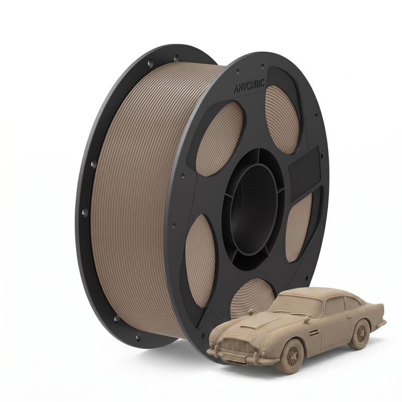 JOYBUY x ANYCUBIC PLA Basic Printing Filament, 1kg Spool, 1.75mm Diameter, ±0.02mm Tolerance - Brown MegaBDM