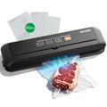 ATSHARK 5-In-1 Vacuum Sealer – High Pressure Touchscreen Design, Fast and Convenient, Includes 50 Vacuum Bags, Ideal for Home Food Preservation, Black, VS6621 MegaBDM