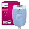 PHILIPS Series 4000 Corded Epilator, LED Light, 2 Speed Settings, 2 Accessories Including Shaver Head, Washable Head, BRE247/00 MegaBDM
