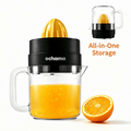 ochama Electric Citrus Juicer, Semi-Automatic Press Orange Juicer, 1.4L Large Capacity 30W Juice Extractor for Home, Oranges Lemons Citrus, Pulp Separation Fresh Juicer, Bladeless Safe & Easy to Clean MegaBDM