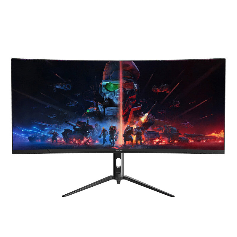 Lepow 34-Inch Ultrawide Curved Desktop Monitor – 165Hz Refresh Rate, 3440×1440 Resolution, Accurate Color Reproduction, Ideal for Efficient Work and Immersive Entertainment, HC-SJ34MZ5 MegaBDM