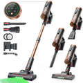 PII Ultra Cordless Vacuum Cleaner, 550W/55kPa 50Min Self-Standing Hoover Cordless Powerful, Stick Vacuum with Wall Mount, Anti-Tangle, Adjustable Telescopic Pole, for Pet Hair Floor Carpet UK MegaBDM