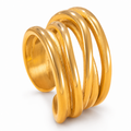 VoxorAI multi-layer coil wide rings, rings, open rings, adjustable rings All seasons MegaBDM