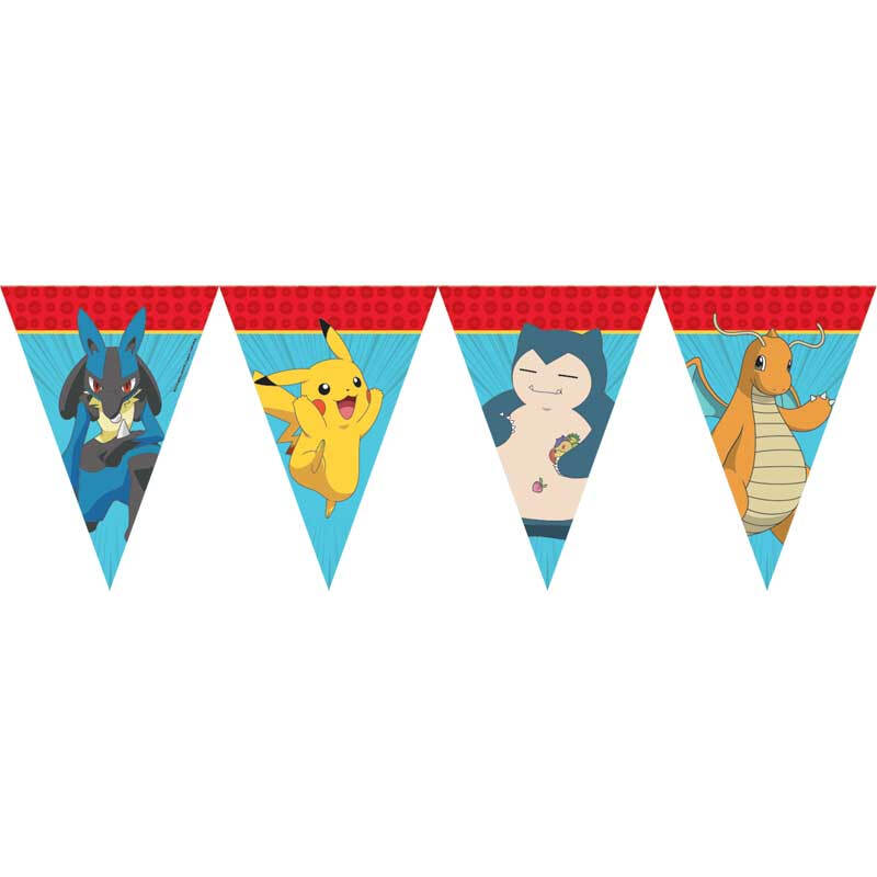 Pokemon Paper Triangle Flag Banner 2.3m MegaBDM