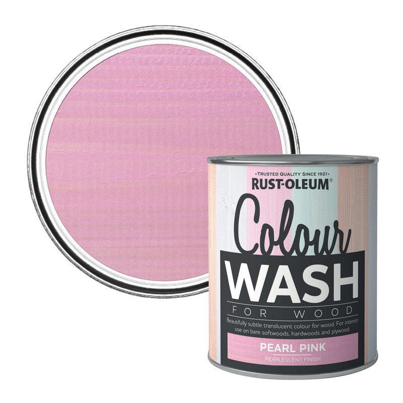 Rust-Oleum Colour Wash Wood Finish Pearl Pink 750Ml MegaBDM