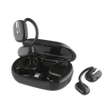 VoxorAI V90 black earphones, sports earphones, Bluetooth AI translation earphones support real-time translation of 150 languages, and are suitable for study, travel, and business. MegaBDM