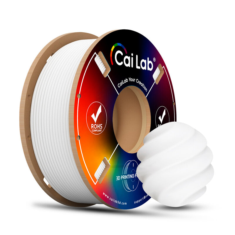 CaiLab 3D Printer Filaments PLA+ Bio-White MegaBDM