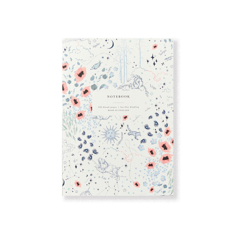 Katie Leamon A5 Notebook 300 Blank Pages 100GSM L&L Zodiac Ivory MegaBDM