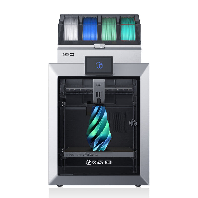 QIDIxJOYBUY 3D Printer Q2 JB Version+QIDI BOX, Desktop FDM Machine with 65°C Enclosed Heating, 270*270*256 mm Build Space MegaBDM