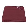 Milestone Camping Thermal Blanket Fleece 200GSM Burgundy 120x150cm MegaBDM
