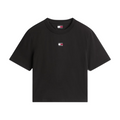 Tommy Badge Boxy Crew Neck T-Shirt Black MegaBDM