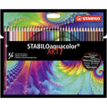 STABILO aquacolor - Aquarellable Colouring Pencil - ARTY - Pack of 36 - Assorted Colours MegaBDM