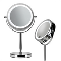 Croydex LED Makeup Mirror with 3x Magnification and Rotating Face White MegaBDM