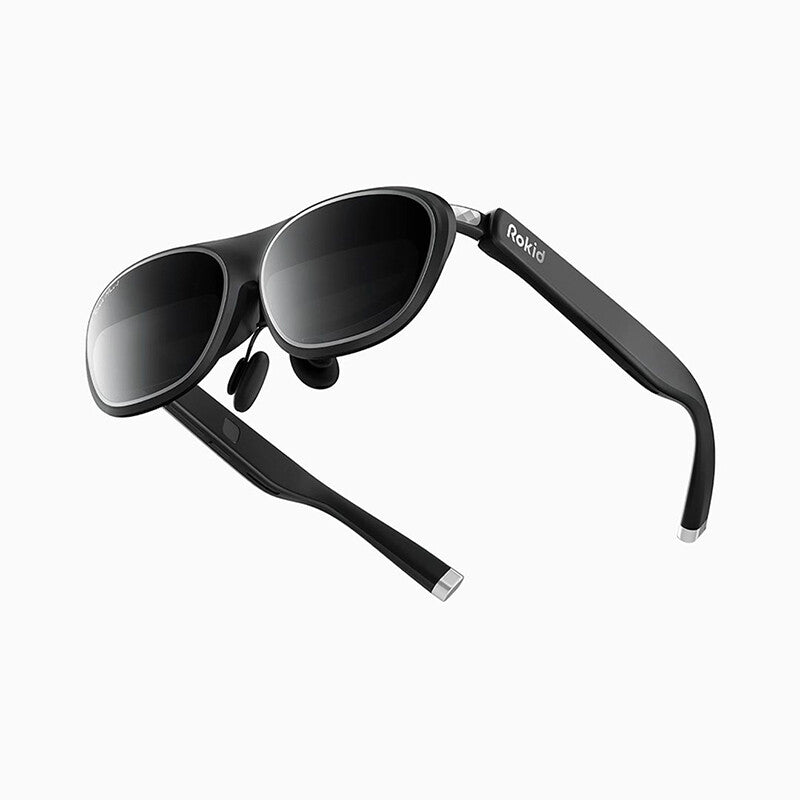 Rokid Max 2 AR Glasses Black, 215 Inch Micro-OLED Display, Myopia Adjustable (0-600D), 120Hz, 50° FOV and 600nits Luminance, Compatible with Android and PC/ROG/Steam MegaBDM