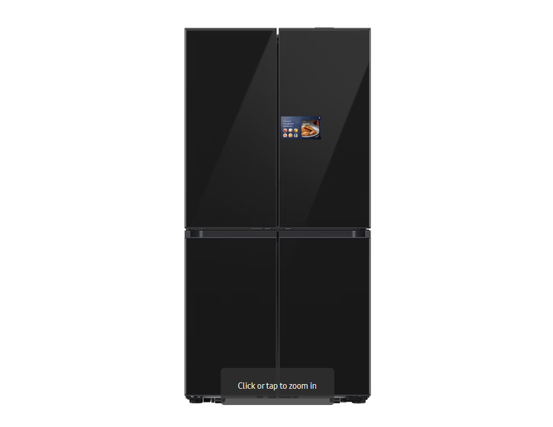 Samsung Family Hub AI Home RM90F67CECEU 654L Smart Multi Door Fridge Freezer, Black MegaBDM