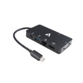 V7 V7UC-U3CRJ45HDVG-BLK USB-C Adapter with 4K HDMI, VGA, Gigabit Ethernet, 100W Power Delivery, and Dual USB 3.0 Ports MegaBDM
